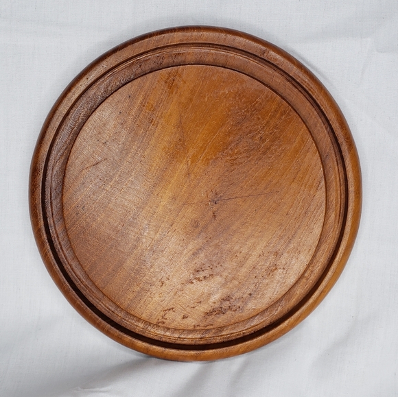 Two Round Cheese Boards Charcuterie Individual Small Vintage - Picture 6 of 6